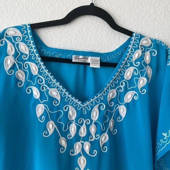 Sante Classic Blue Tunic Size L - Picture 2 of 7